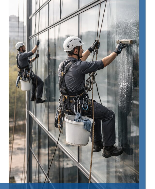 Мойка сплошного остекления в Донецке, заказать от 328 р.| ВЫСОТНИК-Днк