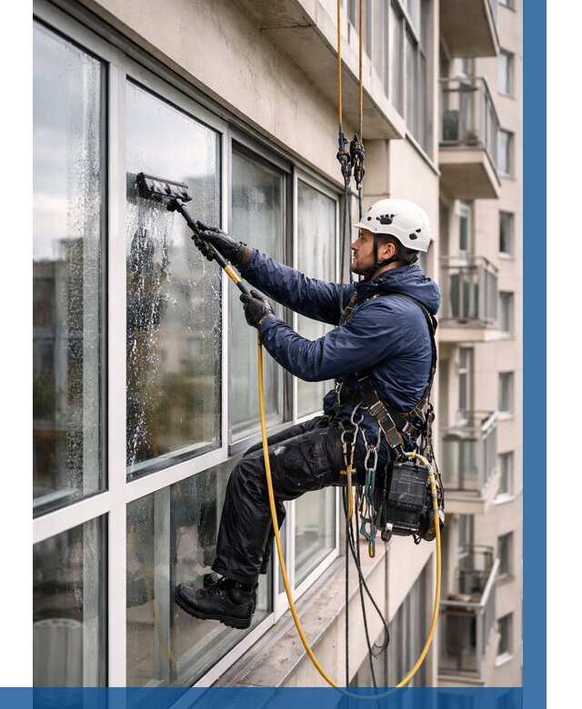 Мойка балконного остекления в Донецке от 3832 р. | ВЫСОТНИК-Днк