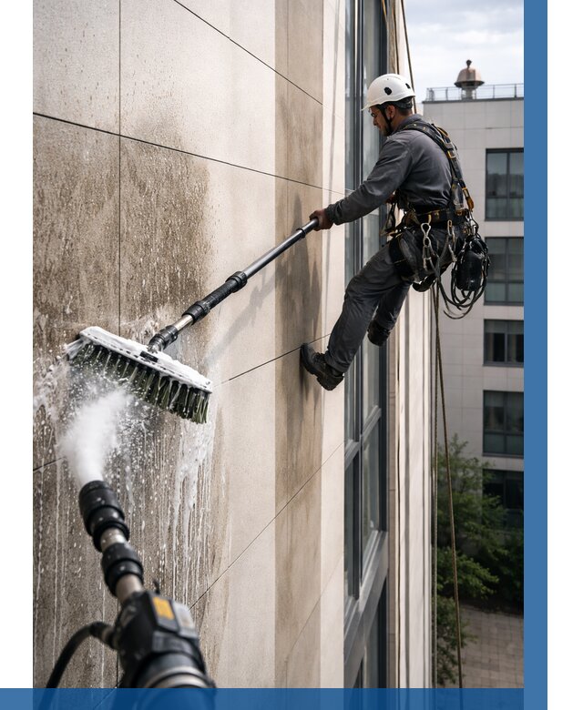 Мойка фасада из керамогранита в Донецке от 328 р. | ВЫСОТНИК-Днк