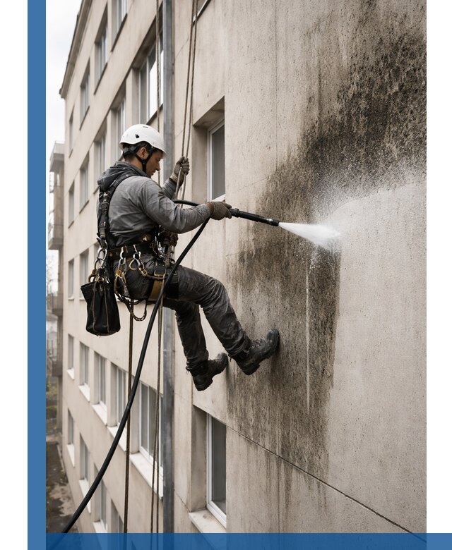 Профессиональная очистка фасадов от плесени в Донецке