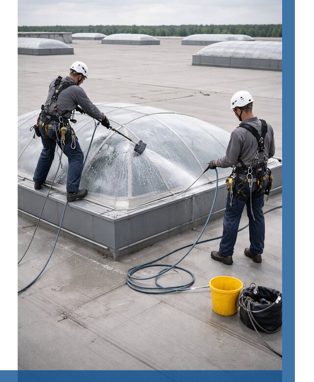 Мойка зенитных фонарей в Донецке, заказать от 4927 р. | ВЫСОТНИК-Днк