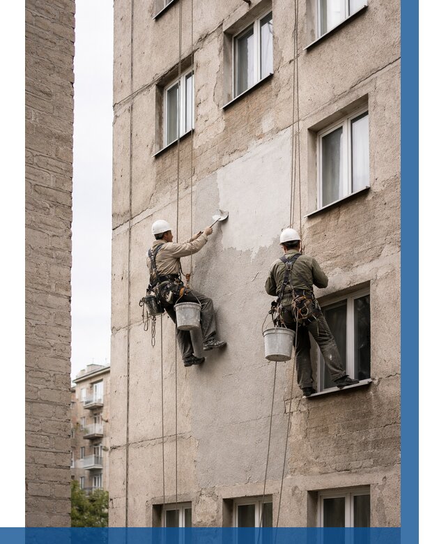 Косметический ремонт фасада в Донецке от 1204 р. | ВЫСОТНИК-Днк