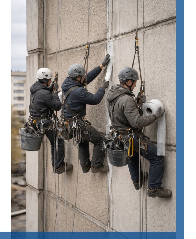 Ремонт межпанельных швов в Донецке от 821 р. | ВЫСОТНИК-Днк