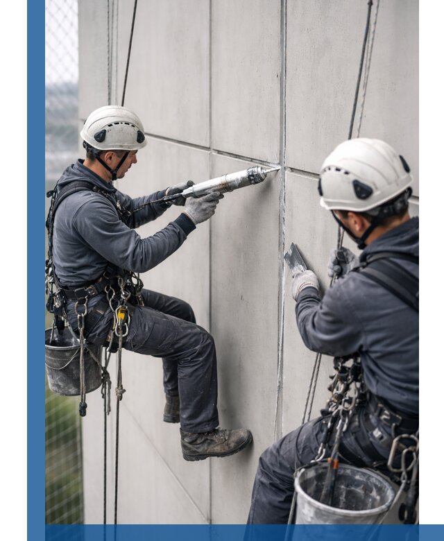 Первичная герметизация швов фасадов и кровель в Донецке