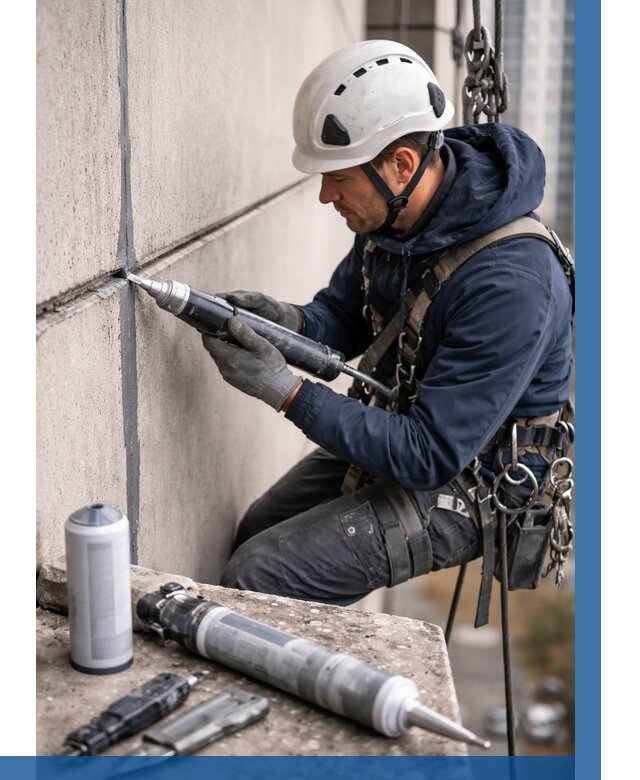 Вторичная герметизация швов в Донецке от 493 р. | ВЫСОТНИК-Днк