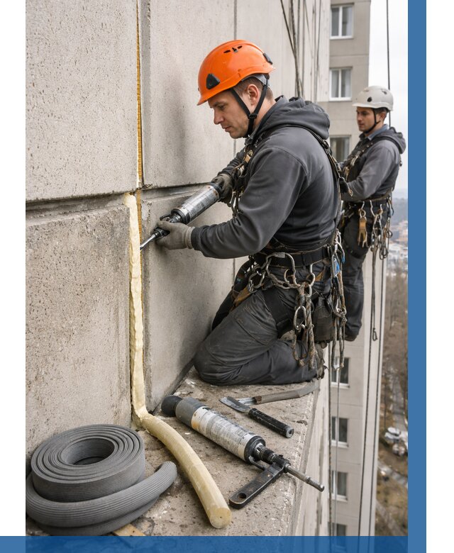 Теплый шов межпанельные швы в Донецке от 766 р. | ВЫСОТНИК-Днк