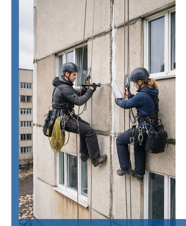 Герметизация межпанельных швов тёплым швом в Донецке