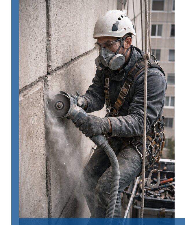 Штробление межпанельных швов в Донецке качественно и быстро