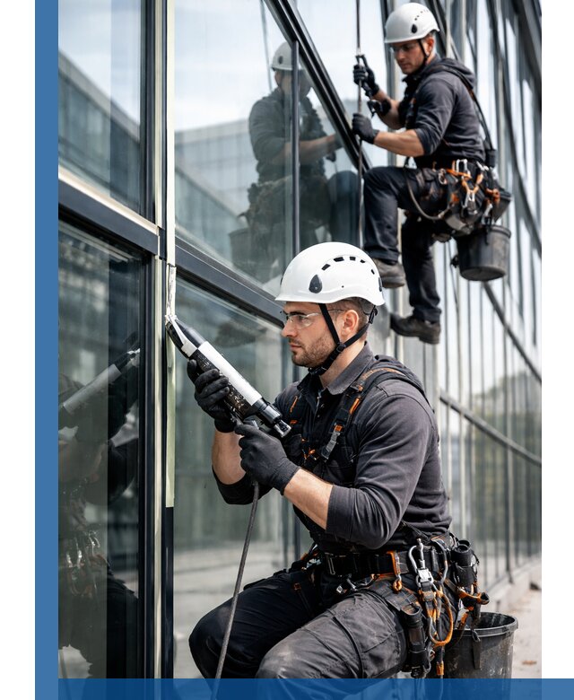 Герметизация витражных швов в Донецке для зданий и фасадов