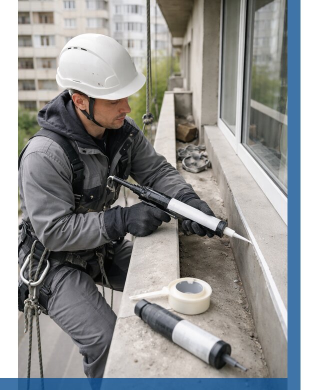 Герметизация швов лоджии в Донецке от 4927 р. | ВЫСОТНИК-Днк