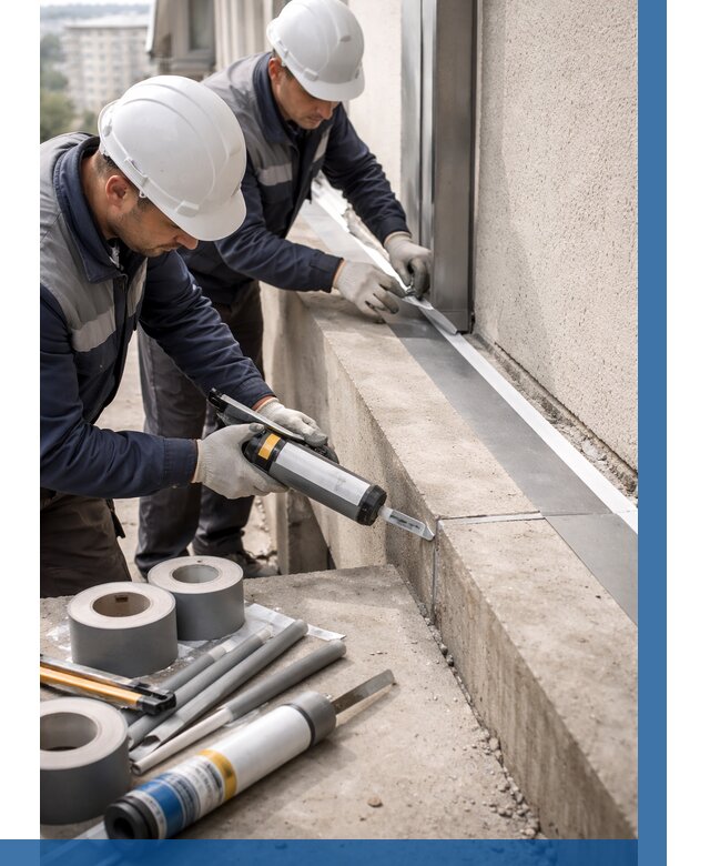 Герметизация примыкания балкона в Донецке от 4927 р. | ВЫСОТНИК-Днк