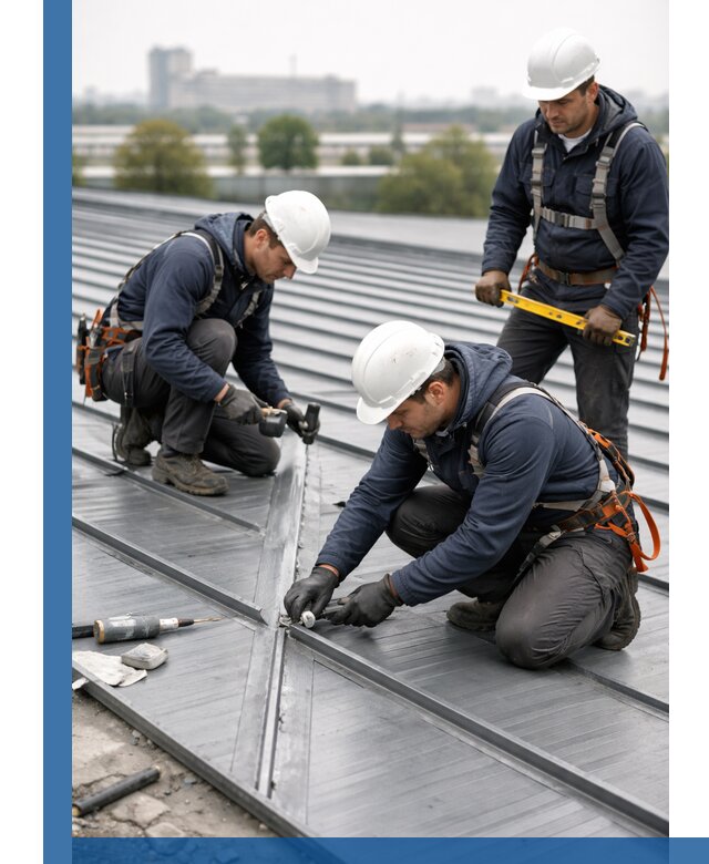 Ремонт фальцевой кровли в Донецке срочно и качественно