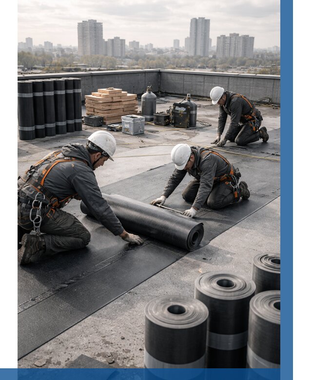 Монтаж мягкой кровли под ключ в Донецке от 493 р. | ВЫСОТНИК-Днк