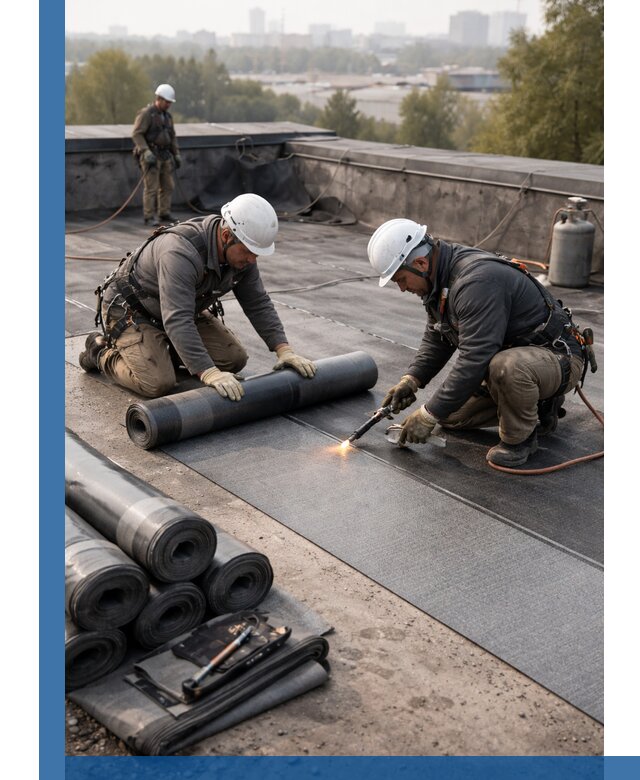 Монтаж мягкой кровли в Донецке профессионально и надежно