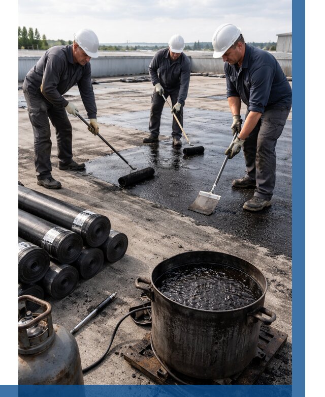 Гидроизоляция кровли мастикой в Донецке от 657 р. | ВЫСОТНИК-Днк