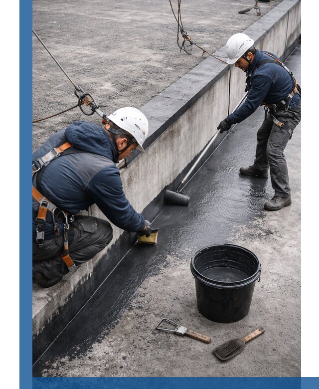 Гидроизоляция кровли жидкой резиной профессионально в Донецке