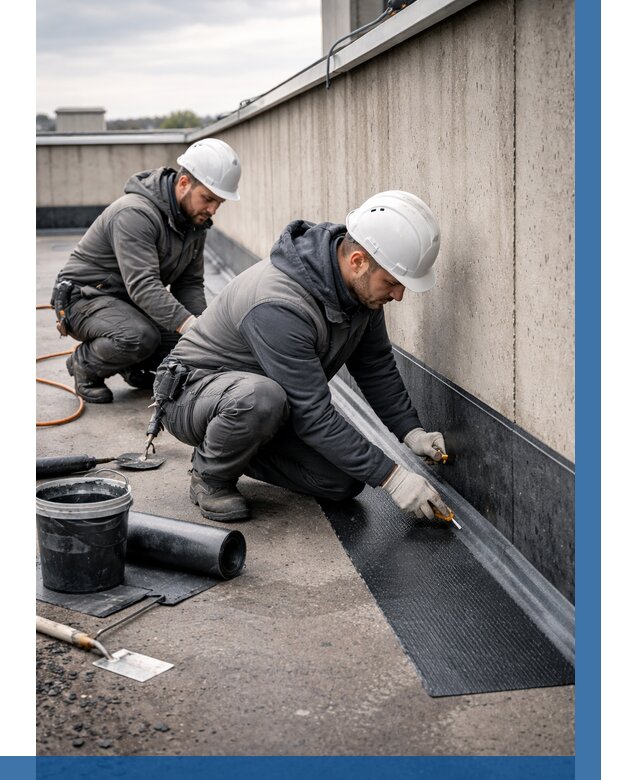 Гидроизоляция примыканий на кровле в Донецке от 985 р. | ВЫСОТНИК-Днк