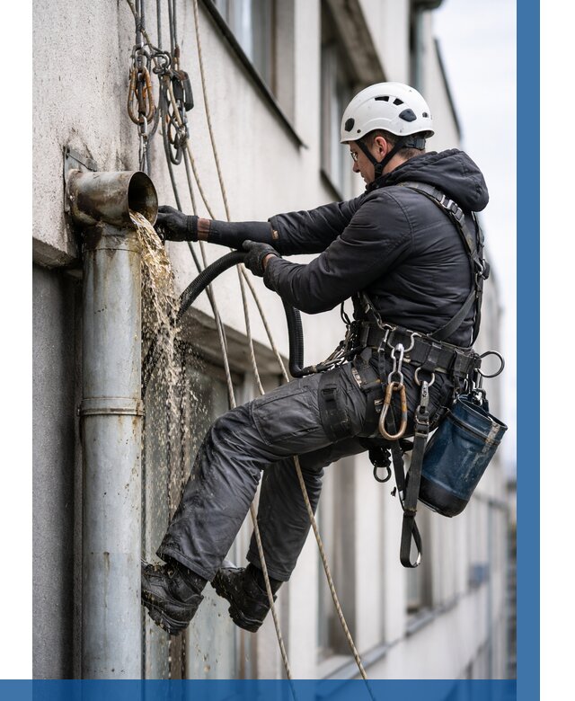 Прочистка водосточных труб в Донецке от 3832 р. | ВЫСОТНИК-Днк