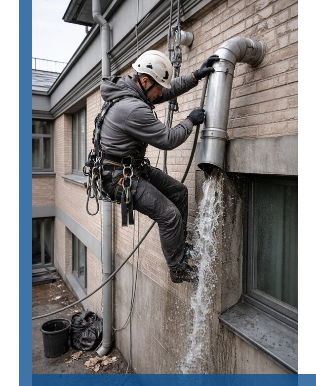 Профессиональная прочистка водосточных труб в Донецке с гарантией