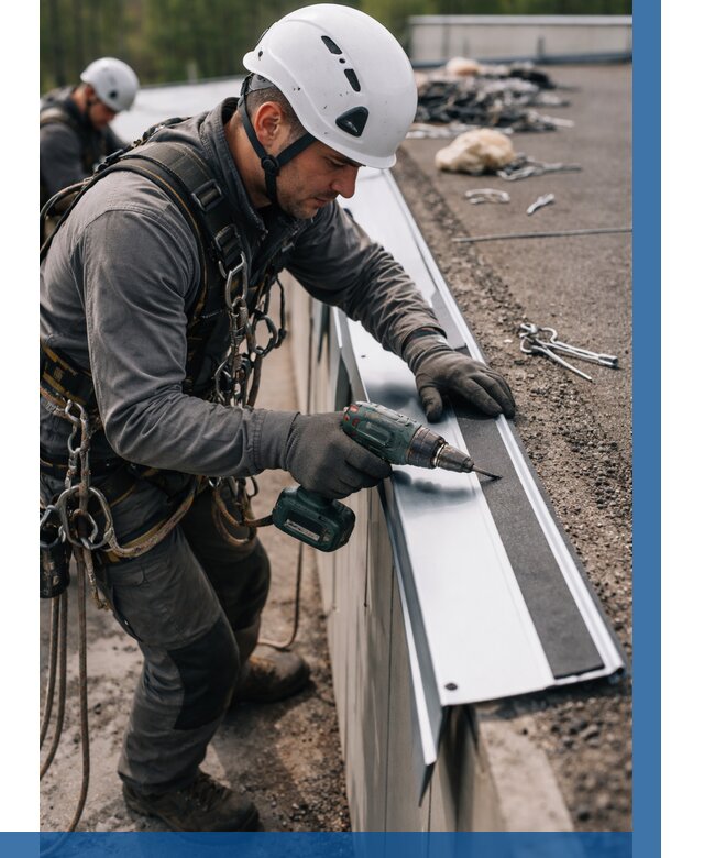 Монтаж капельника на кровле в Донецке от 328 р. | ВЫСОТНИК-Днк