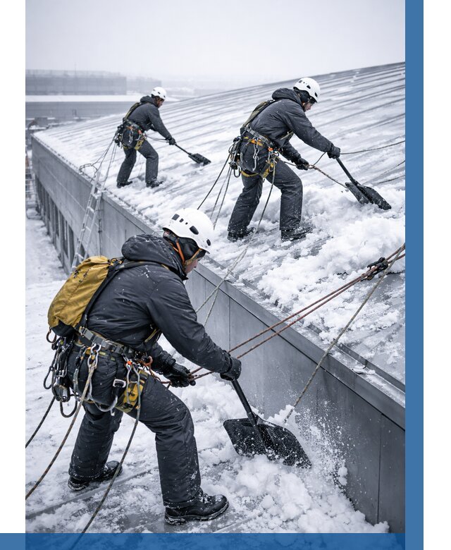 Очистка навесов от снега в Донецке от 4927 р. | ВЫСОТНИК-Днк