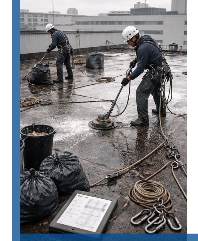 Плановая очистка кровли по графику в Донецке для безопасности