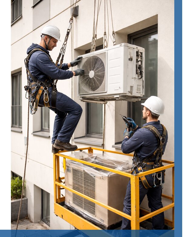 Демонтаж внешнего блока кондиционера в Донецке от 3832 р. | ВЫСОТНИК-Днк