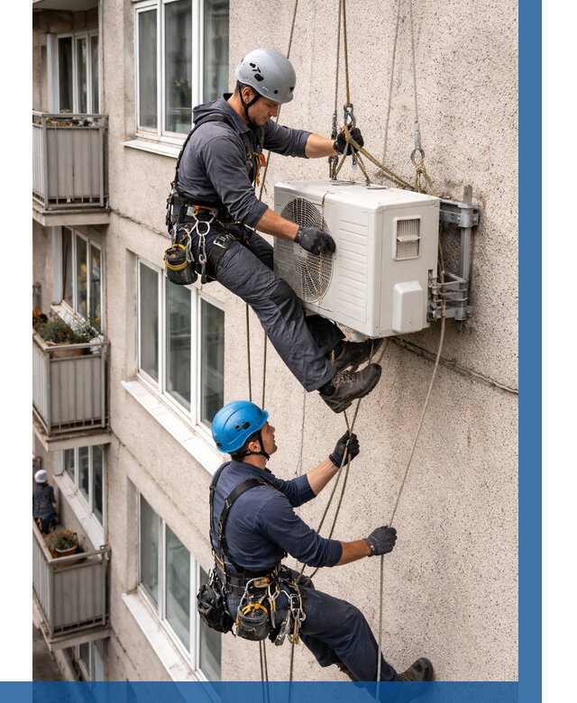 Перенос внешнего блока кондиционера в Донецке от 9853 р.| ВЫСОТНИК-Днк