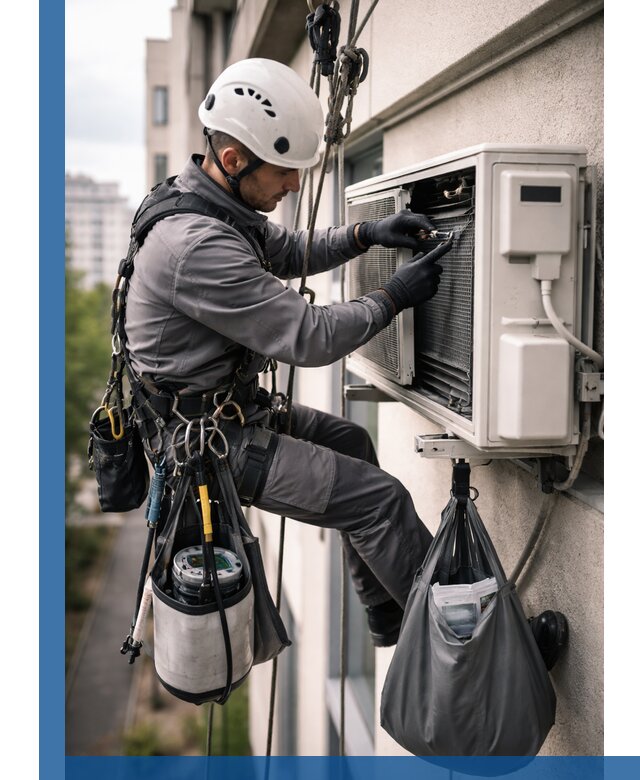 Обслуживание внешнего блока кондиционера в Донецке профессионально