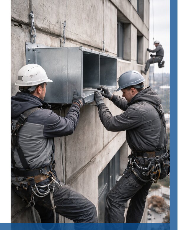 Монтаж вентиляционных коробов в Донецке от 3284 р. | ВЫСОТНИК-Днк