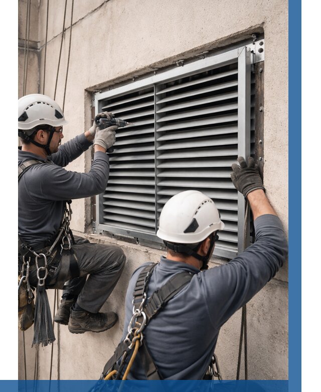 Монтаж вентиляционных решеток в Донецке от 4927 р. | ВЫСОТНИК-Днк