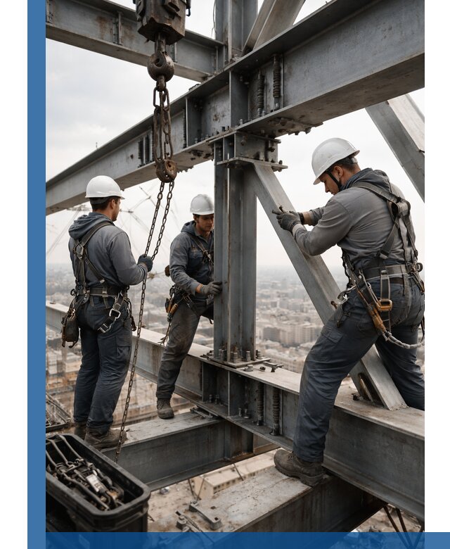 Профессиональный монтаж металлоконструкций на высоте в Донецке