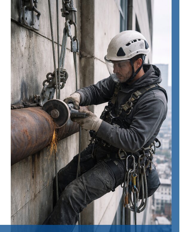 Резка металла на высоте в Донецке по цене от 4927 р. | ВЫСОТНИК-Днк