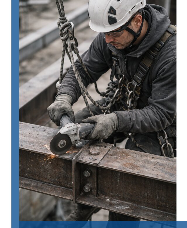 Резка металла на высоте в Донецке для зданий и конструкций