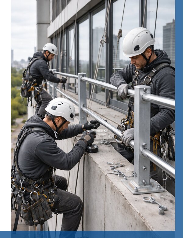 Монтаж ограждений на высоте в Донецке, от 1314 р. | ВЫСОТНИК-Днк