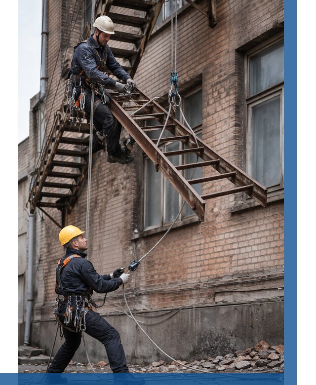 Демонтаж пожарной лестницы в Донецке от 13138 р. | ВЫСОТНИК-Днк