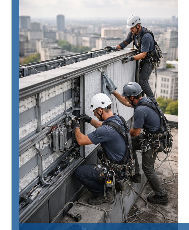 Профессиональное обслуживание крышной рекламы в Донецке под ключ