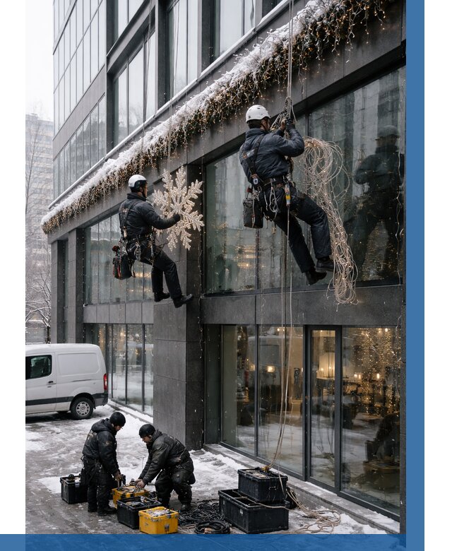 Демонтаж новогоднего оформления в Донецке от 6021 р. | ВЫСОТНИК-Днк