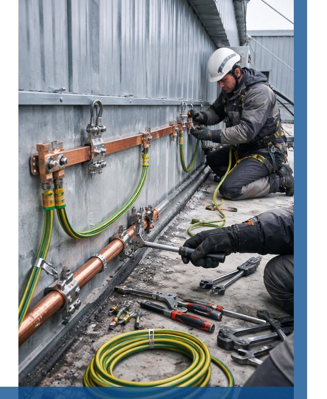 Монтаж заземления здания в Донецке от 27370 р. | ВЫСОТНИК-Днк