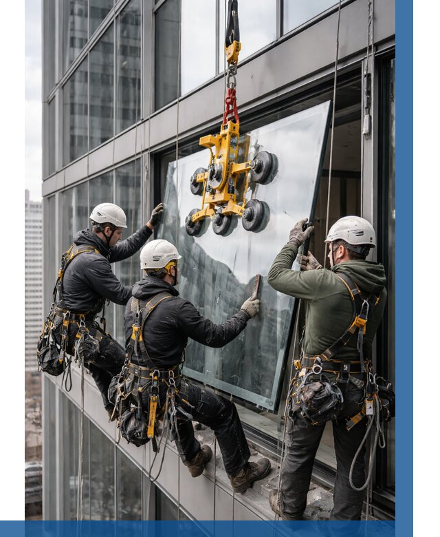 Фасадное остекление зданий под ключ в Донецке от 10948 р. | ВЫСОТНИК-Днк