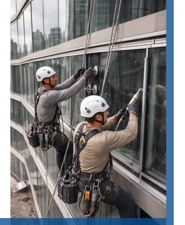 Радиусное остекление фасада в Донецке от 13138 р. | ВЫСОТНИК-Днк