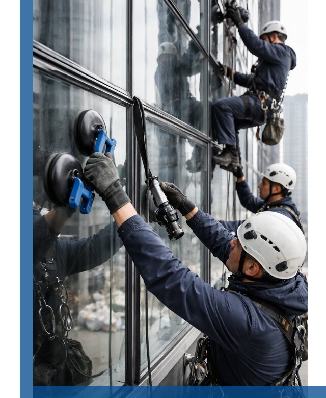 Радиусное остекление фасадов под ключ в Донецке с гарантиями