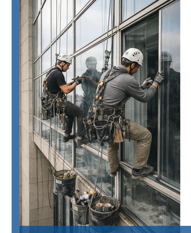 Ремонт витражных конструкций и фасадного остекления в Донецке