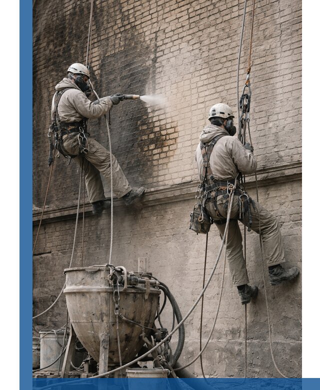 Пескоструйная очистка фасадов в Донецке профессионально