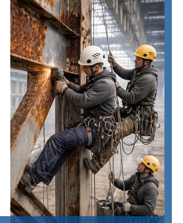 Зачистка металла от ржавчины в Донецке от 383 р. | ВЫСОТНИК-Днк