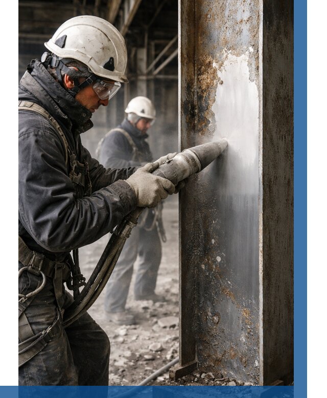 Удаление старой краски с металла в Донецке от 493 р. | ВЫСОТНИК-Днк