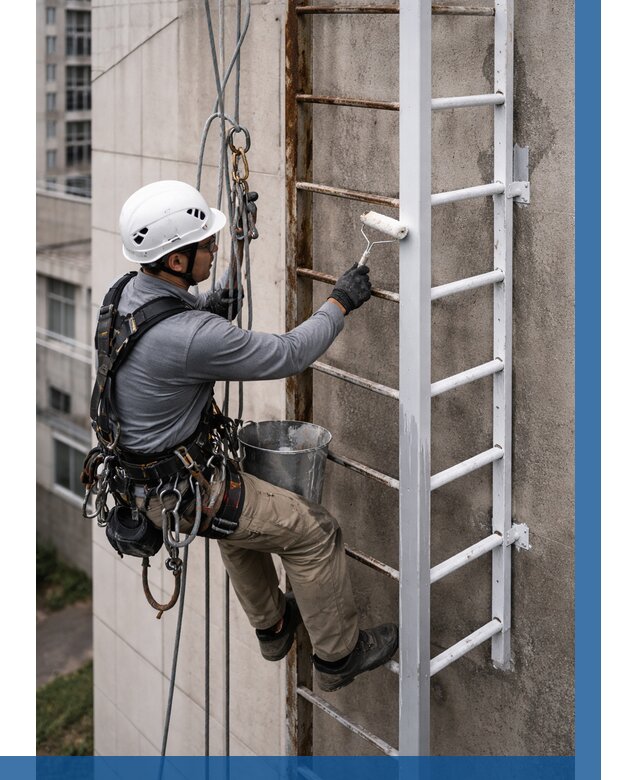 Покраска пожарных лестниц в Донецке от 4927 р. | ВЫСОТНИК-Днк