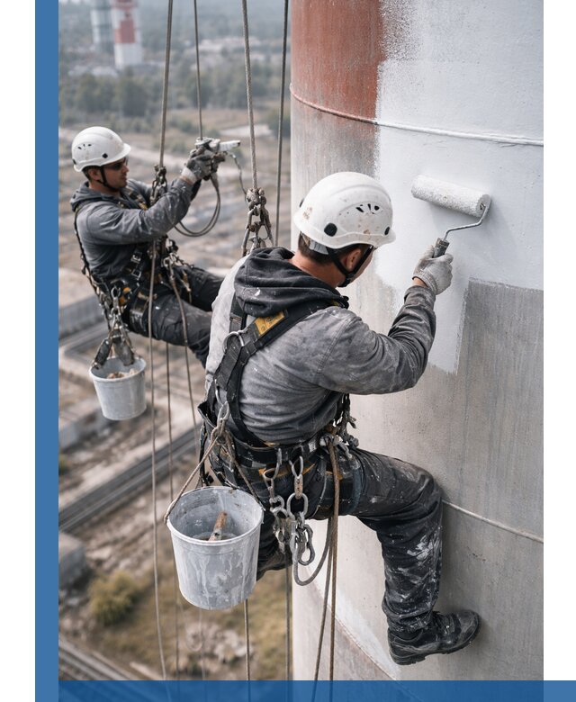 Покраска дымовых труб в Донецке: антикоррозийная защита и восстановление