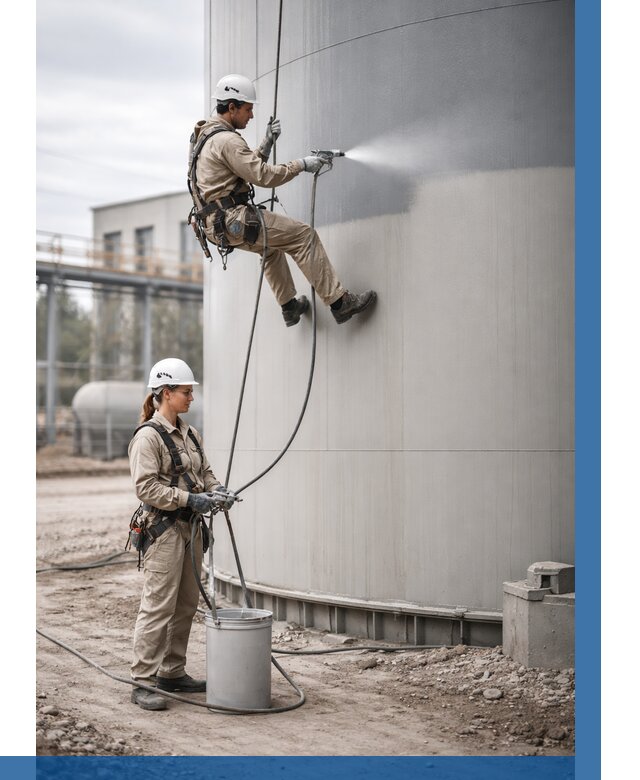 Покраска резервуаров в Донецке от 1314 р. | ВЫСОТНИК-Днк — заказать