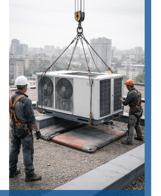 Подъем груза на крышу в Донецке от 5474 р. | ВЫСОТНИК-Днк заказать